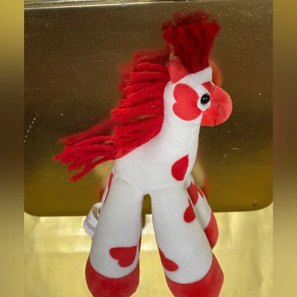 VALENTINES HORSE PONY FUNNY FEET BY BESTEVER RED HEARTS ON BODY RED MANE… - Picture 6 of 12